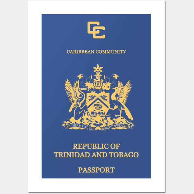 Trinidad & Tobago passport Wall Art by Travellers